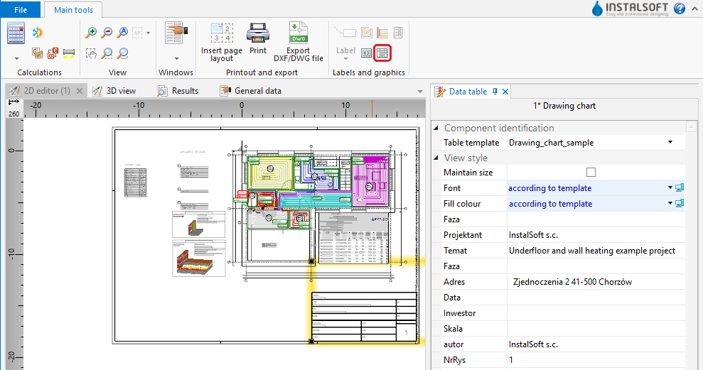 Designing of radiant heating floor and wall installation - HelpSystem