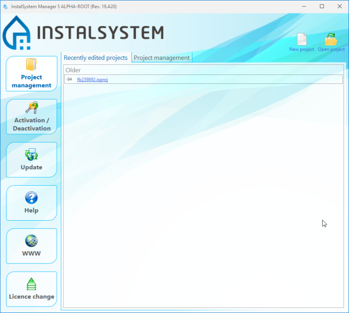 Configuration company version of the InstalSystem 5 - HelpSystem